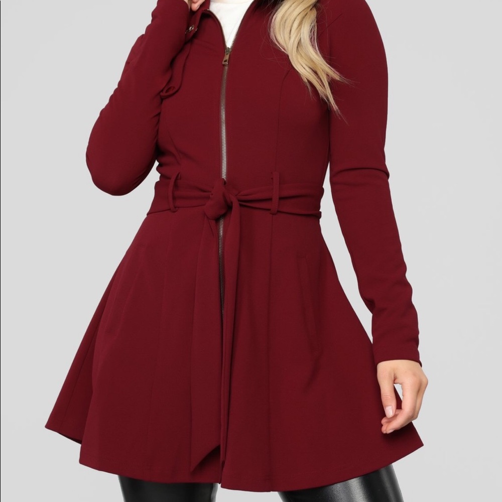 Burgundy jacket ❣️